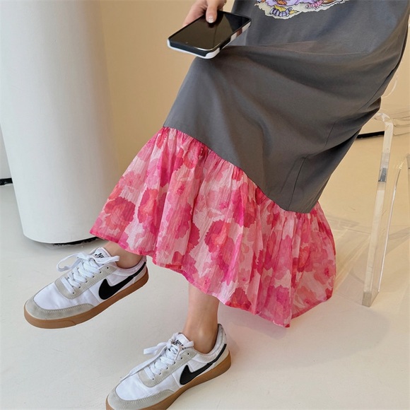 Oversized Straight Midi Maxi Dress - Picture 5 of 6